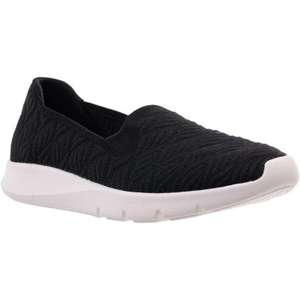 Revitalign Womens Size 7B Comfort Stretch Wave Sneakers Breathable Slip-On Black